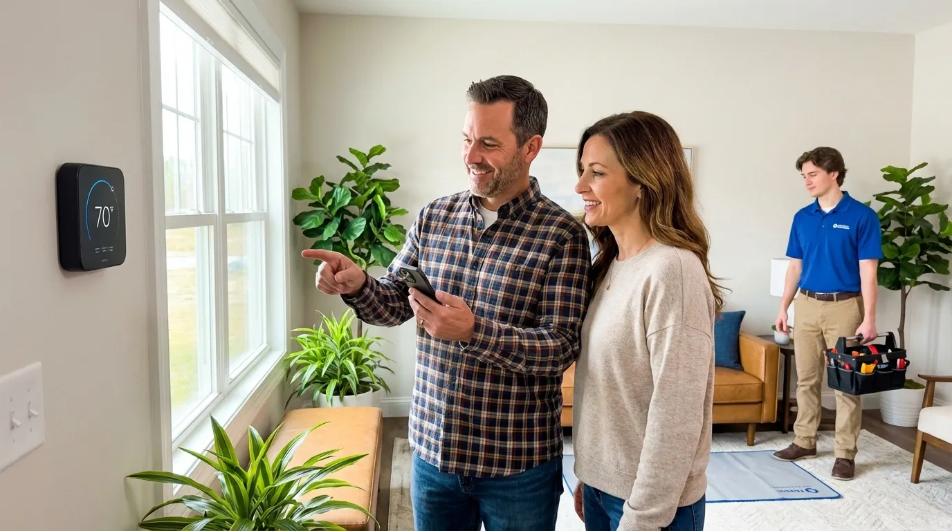 AI-generated Facebook post for HVAC companies