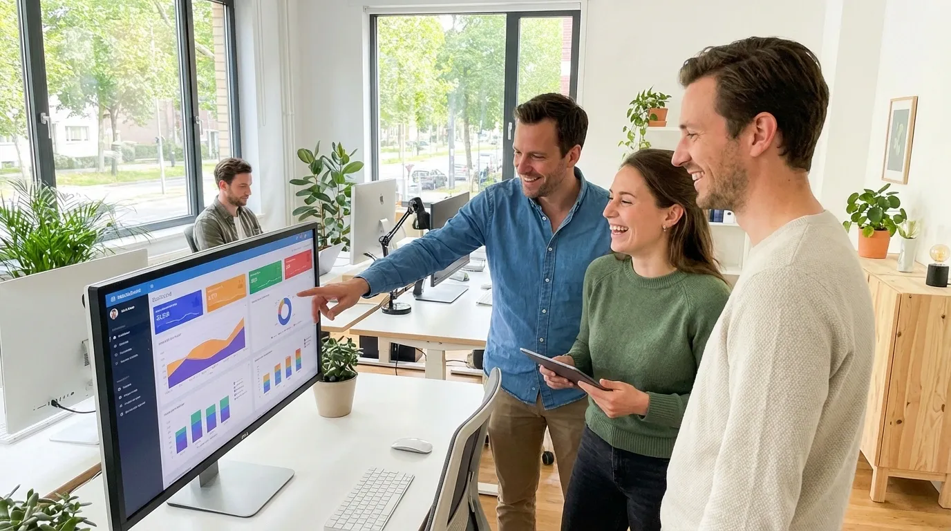 AI-generated LinkedIn post for SaaS company