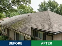 Roof before and after