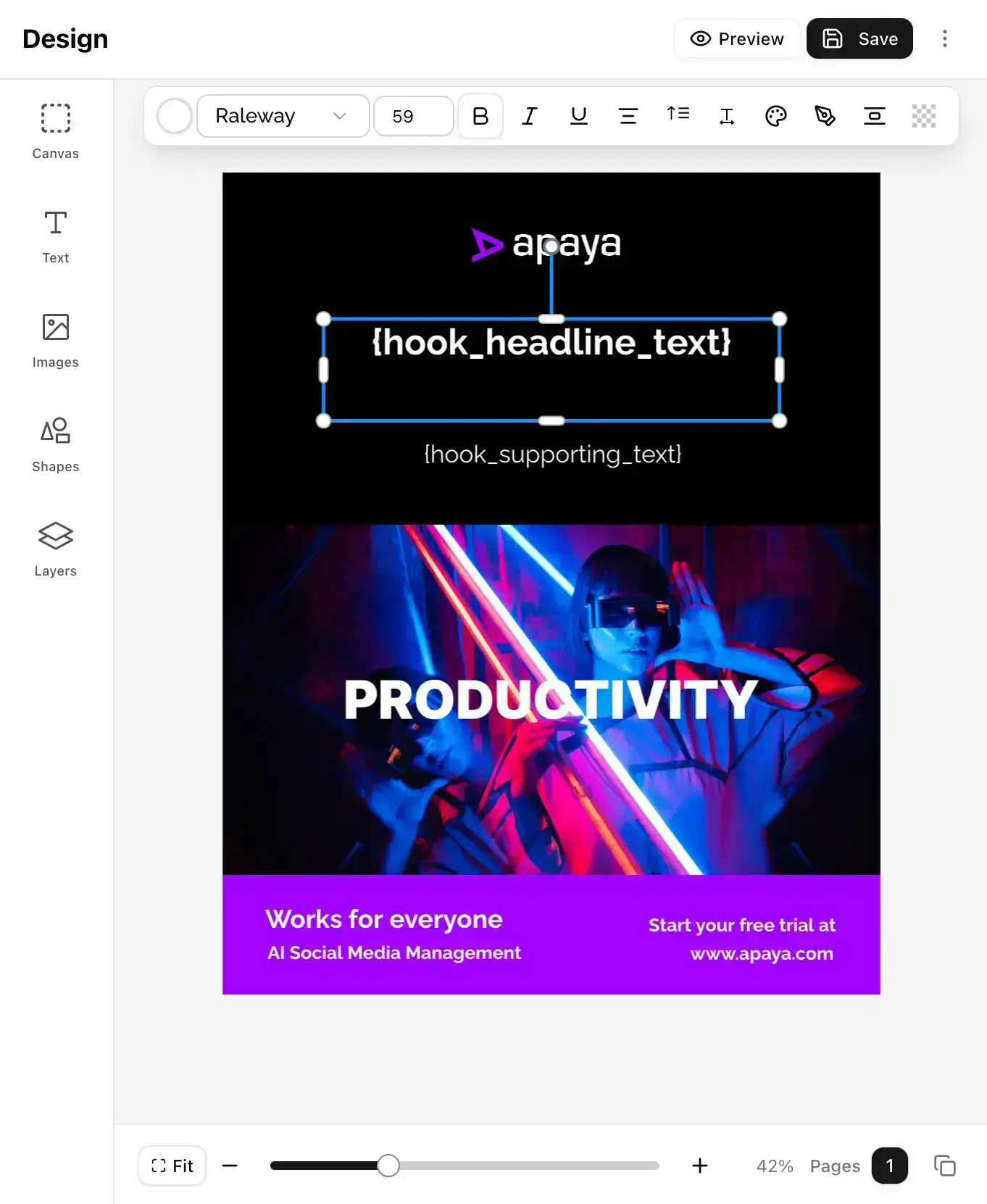 Visual Design Editor