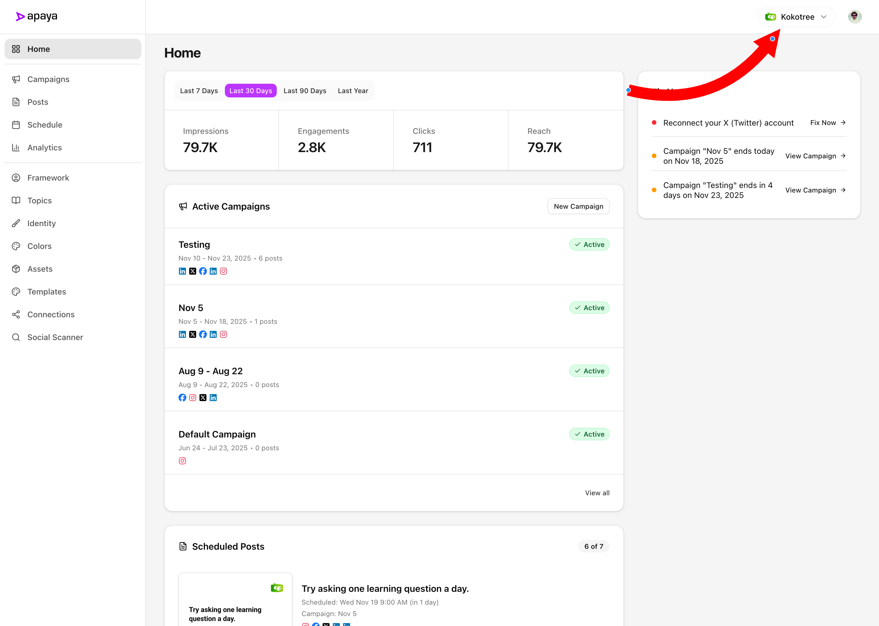 Apaya Brand Selector