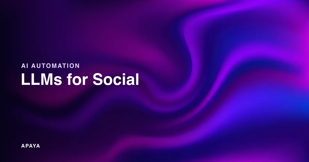 The Role of AI and LLMs for Social Media