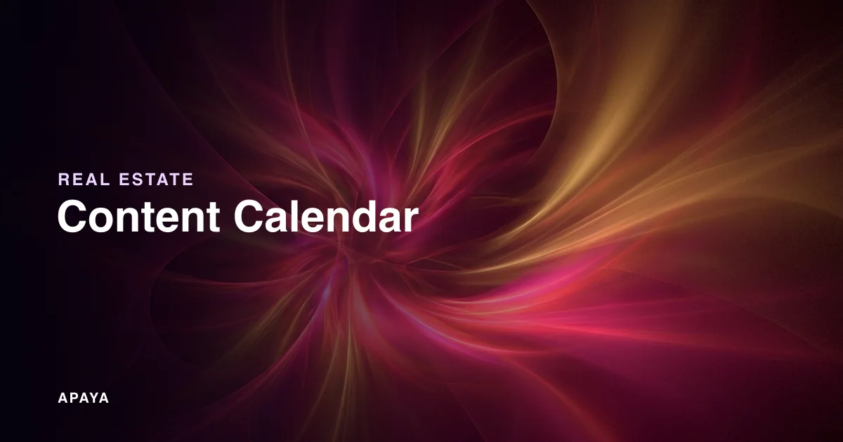 Real Estate Social Media Content Calendar: A Framework That Runs Itself