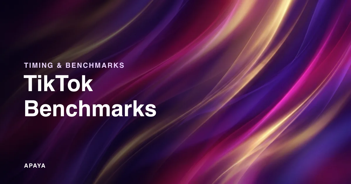TikTok Engagement Rate Benchmarks 2026: The Best Numbers in Social Media, Falling