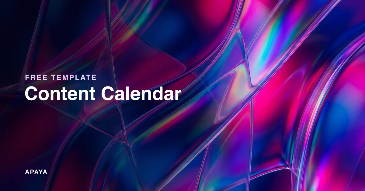 Social Media Calendar Template: Free Download, No Email Gate