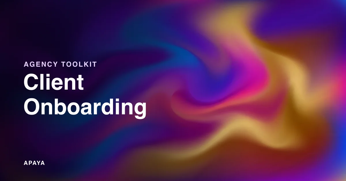 Social Media Client Onboarding: Process and Workbook