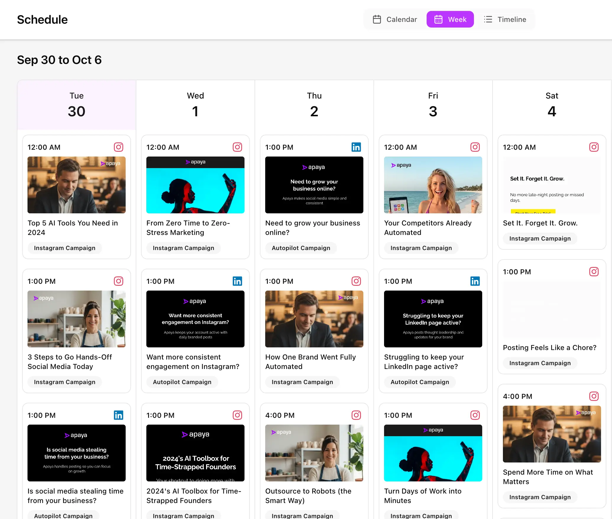 Week View Scheduler