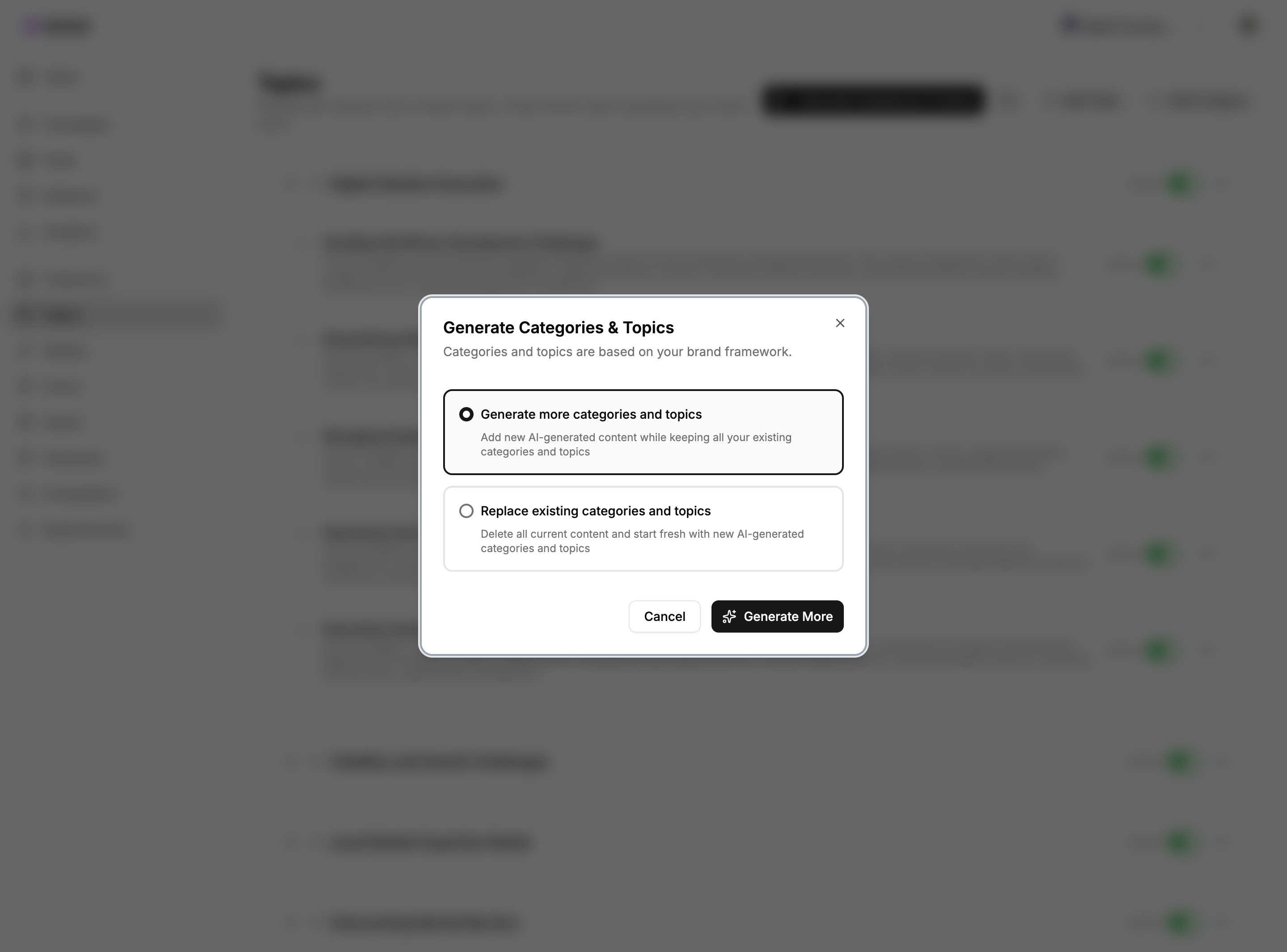 Apaya Topic AI Generation
