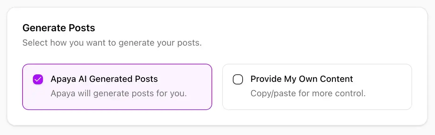 apaya generate posts
