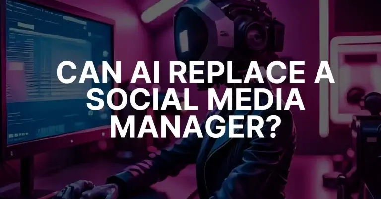 Can AI Replace a Social Media Manager? ROI Analysis